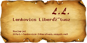 Lenkovics Liberátusz névjegykártya